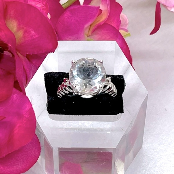 Ice White Fluorite 925 Ring - Picture 2 of 5